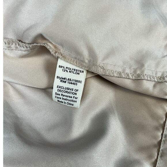 Sweet Wanderer Hooded Full Zip Jacket Roll Tab Sleeves Women Size XL Tan/Gold - Picture 9 of 11